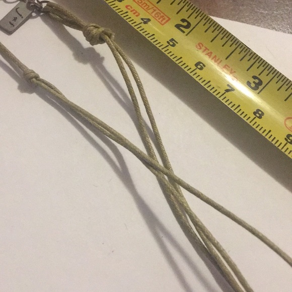 Cute Turquoise Silver Leather Necklace - Picture 4 of 4